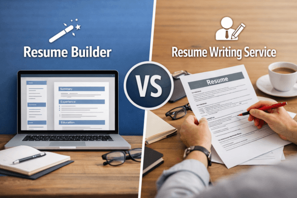 Resume Builder vs. Resume Writing Service: Which One Should You Use? | Article Thumbnail
